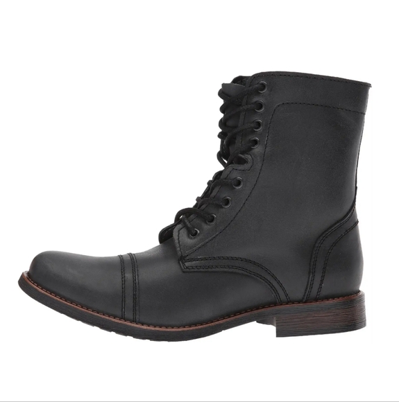 New w/o Box Steve Madden Troopah-C Genuine Leather Men\'s Lace-Up Zip Moto Boots main image 6